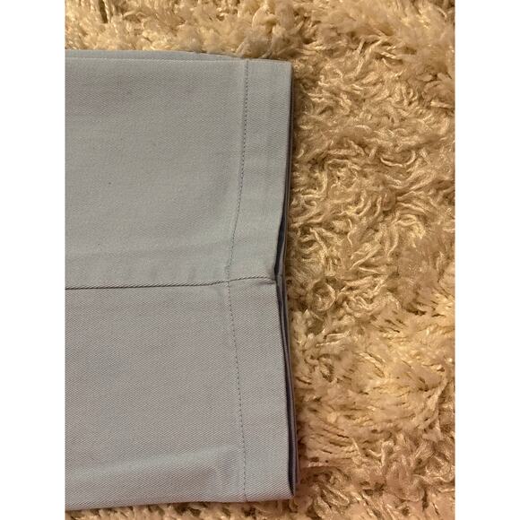 Roundtree & Yorke Pants Mens 32X30 Baby Blue Flat Front Chino Relaxed Fit Cotto - Picture 4 of 6
